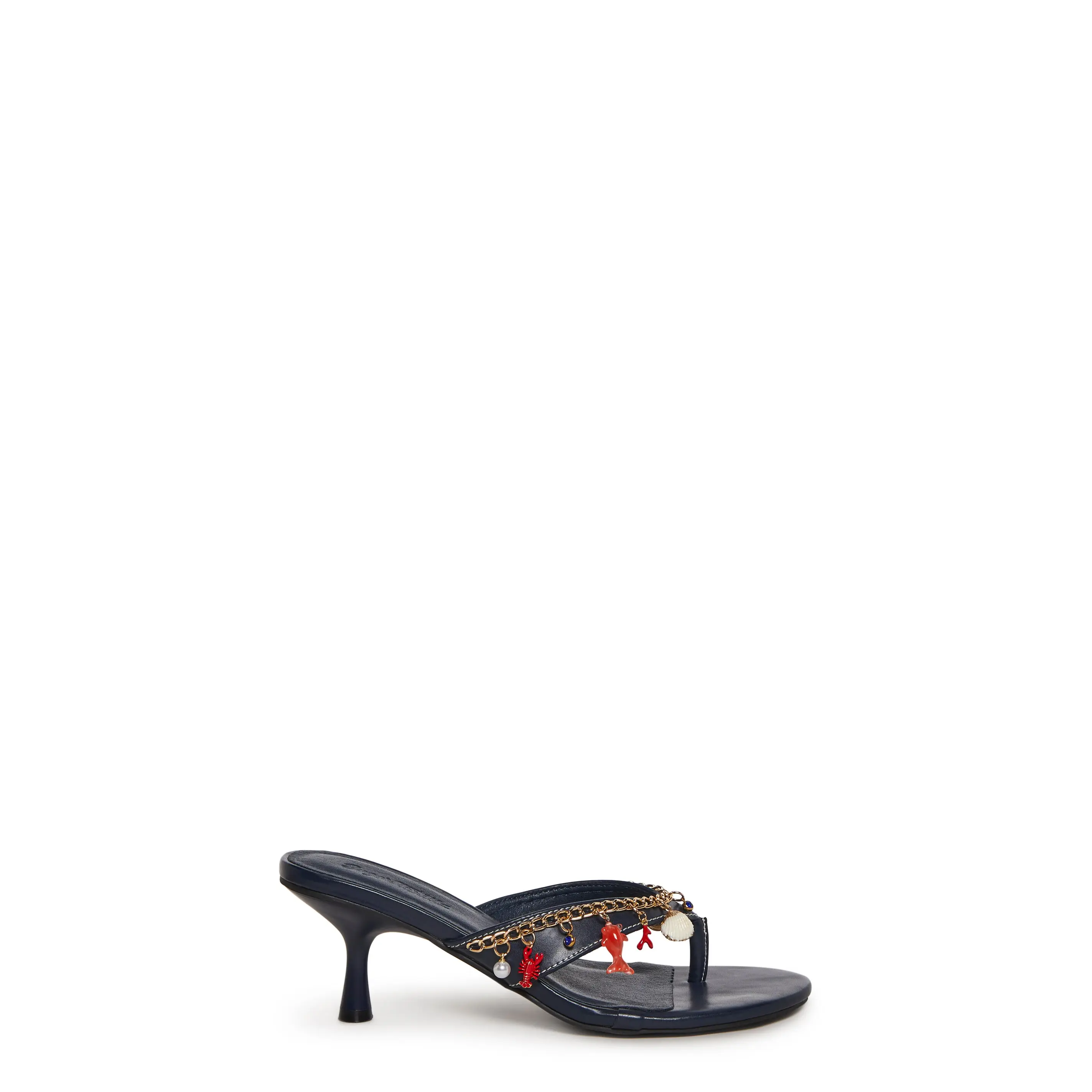 Mila Nautical Charm Thong Sandal - Navy Mila Nautical Charm Thong Sandal - Navy