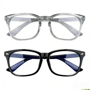 2025 Unisex Square - Framed Blue Light Blocking Glasses - Clear Lenses for Computer Gaming Phone TV 2025 Unisex Square - Framed Blue Light Blocking Glasses - Clear Lenses for Computer Gaming Phone TV