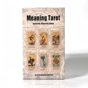 Beginner Tarot Card Set with Keywords, 78 Cards for Fortune-Telling & Guidance, Ideal for Parties or Gifts, Board Game for Insightful Reading