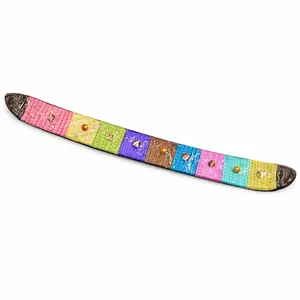 Vaina de Oya Forrada 18" Handcrafted Spiritual Vessel Decor Yoruba Tradition Goddess of Winds Santeria Quality Unique Cultural Heritage Gift