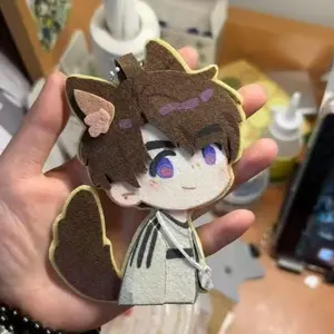 Love and Deepspace Caleb Anime Weaving Hand-woven Fabric Stacks Pendant Backpack Keychain Plushie Car Pendant Fans Birthday Gift