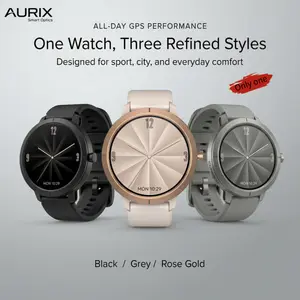 DM76 GPS Sport Smart Watch 1.32 Inch AMOLED HD Round Display 170+ Sports Modes 5ATM Water Resistant Heart Rate Tracking for Outdoor Running and Daily Wear