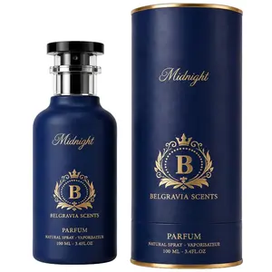 Belgravia Scents Midnight Unisex Eau De Parfum 100ml (3.4 oz) - Long-Lasting Fragrance For Men & Women Premium Oil-Based Lemon & Pink Pepper Cologne With Patchouli & Jasmine Luxury Arabian Perfume EDP