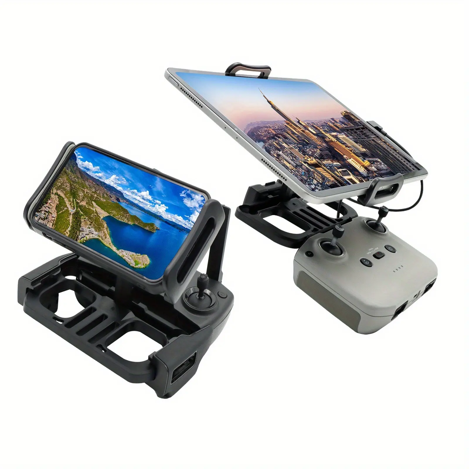 Remote Control Smartphone Tablet Stand, 360 Degree Rotating Extension Holder, Swivel Mount, Phone Holders, Cellphone Stand, Compatible with Dji Mini 3 2 4 Pro/air 2 3/mavic 2 3/RC N1/n2