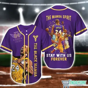 #KobeBryantt Mamba Spirit Stays With Us Forever Personalized Baseball Jersey