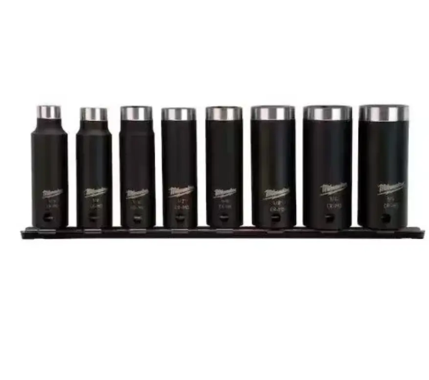 49-66-4419 3/8" Drive SAE Deep Well Impact Socket Set Milwaukee (8-Piece)  Chuck