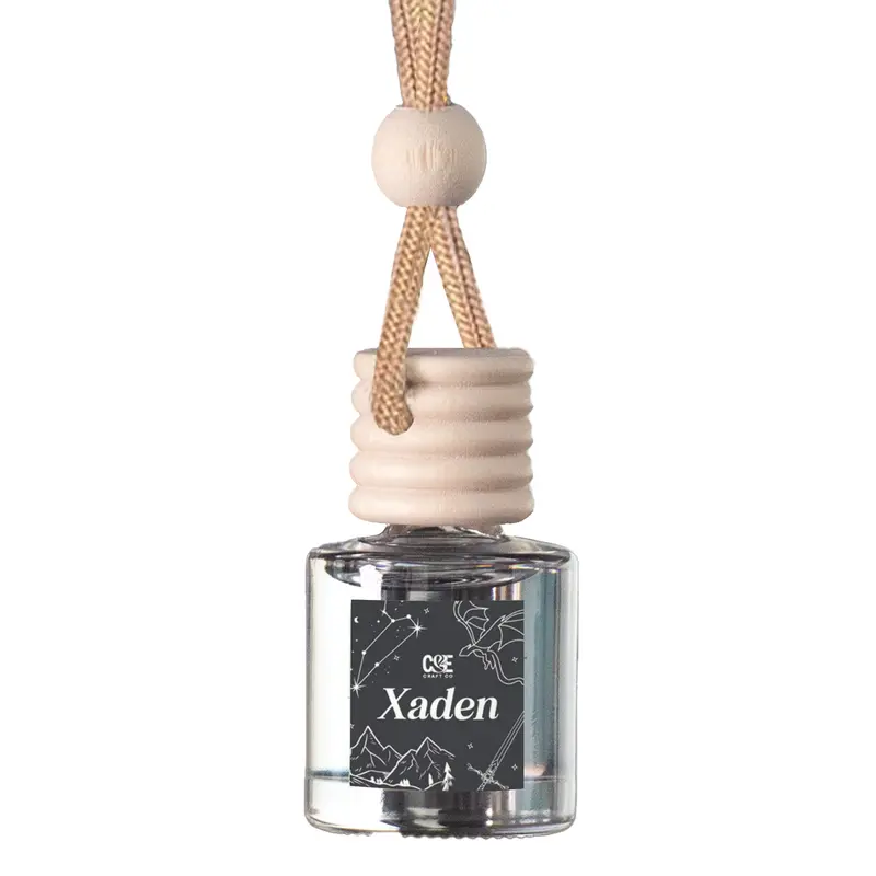 CANDECRAFTCO Bookish 10ml Mini Vehicle Fragrance Diffuser - Dainty Long-Lasting Cute Car Decor & Interior Accessories - Liam, Violet, Rhysand, Lavender Scents for Car Enthusiasts