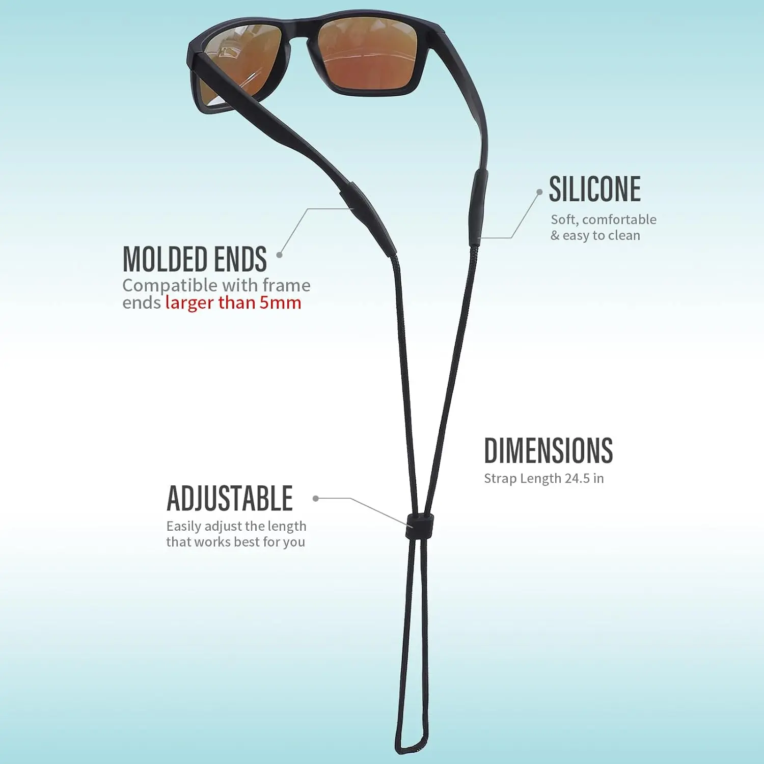 Eye Glasses Holder Strap - Sunglasses Straps Cords for Men Women Kids - Eyeglass Holders Around Neck - Eyewear String Lanyard Retainer Eye Glasses Holder Strap - Sunglasses Straps Cords for Men Women Kids - Eyeglass Holders Around Neck - Eyewear String Lanyard Retainer