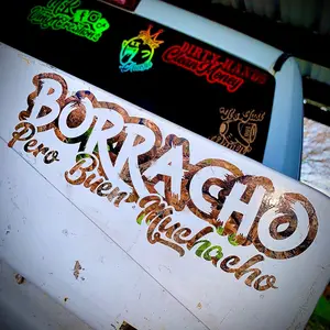 Borracho Pero Buen Muchacho Decal Variant Color ways multipurpose exterior vehicle decoration