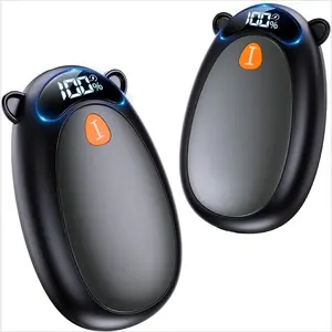 P-Hand Warmers Rechargeable with LED Display Magnetic 2 Pack, 4 Levels Heat, Portable Electric Hand Warmers Gifts for Christmas, Men, Women, Raynaud, Football, Camping, Hunting, Golf