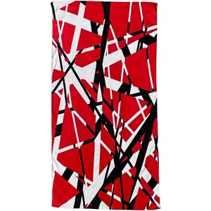 EVH Stripes Red Beach Towel