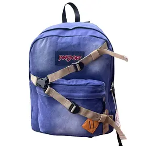 Jansport Unisex Backpack Suitable for outdoor backpacks Breathable Back Panel Campus Backpack SpiderMan denim style with Multiple Compartments for College Middle School Students