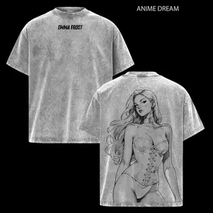 Emma Frost Retro Vintage Limited Edition Magik Comic Wash Tee Comics Sweatshirt T-Shirt TV Show Comics Shirt Menswear Top Clothes Soft Cotton Oversized