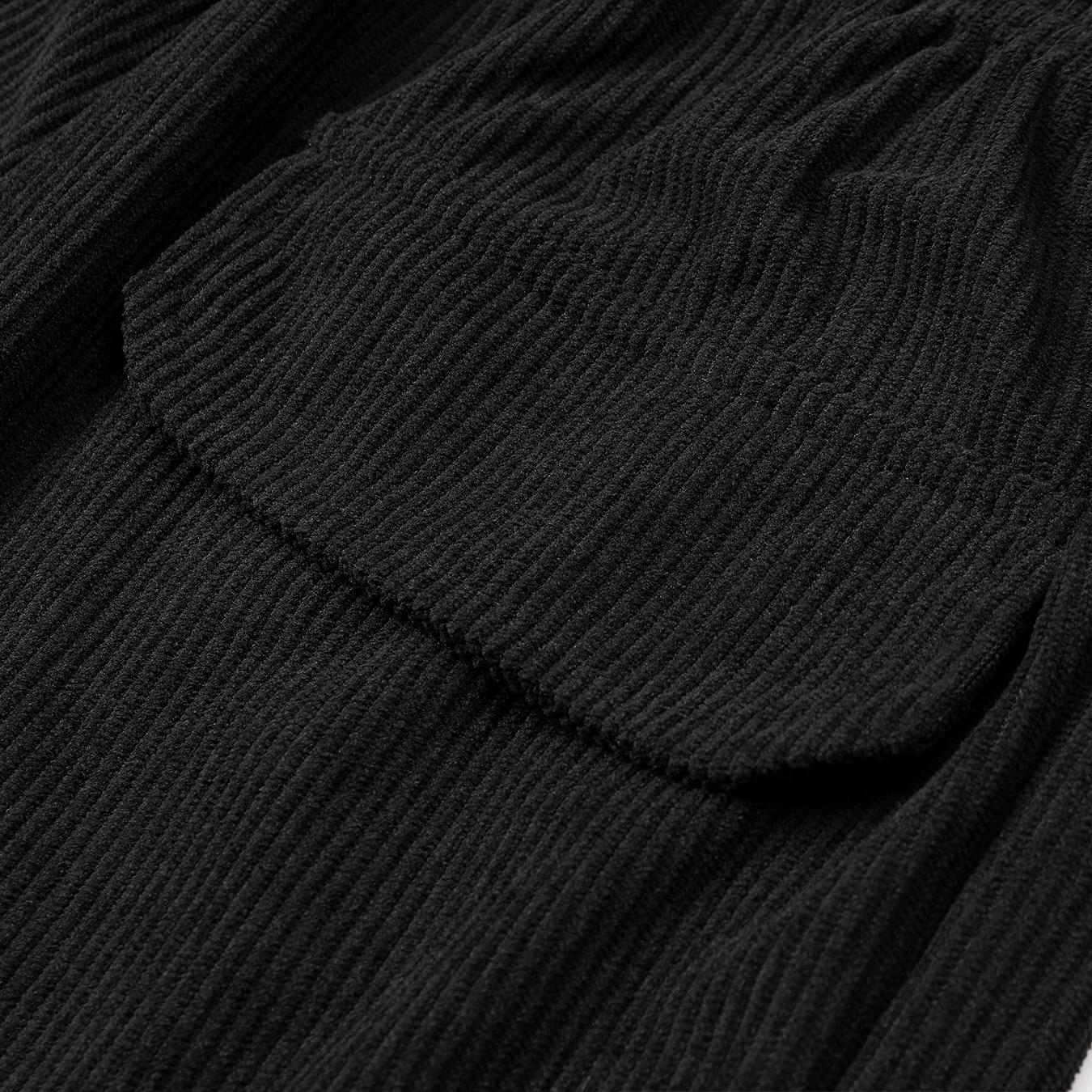 Men’s corduroy drawstring pants, casual straight-leg corduroy trousers with elastic waist, soft breathable loungewear for everyday wear and home