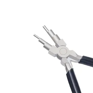 6-Step Wire Looping Pliers Round Nose Wire Wrapping Pliers for DIY Gold Silver Copper Wire Jewelry Making