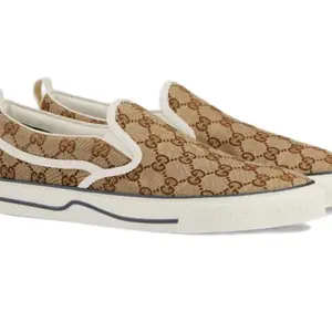 Gucci Canvas Tennis 1977 Slip-On Sneakers Size 41.5