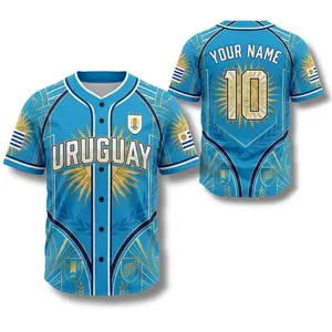 Uruguay Shirt, Baseball Jersey, T Shirt & Polo, Country Pride Gift #Baseballjersey