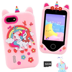 Children's Smartphone for Boys and Girls, Perfect Christmas Birthday Gift for Ages 3-12, Kids Mobile Phone Toy with 2.8" Touchscreen, Dual Camera, Learning Apps, Music Player & Games, Includes 32GB Card