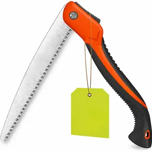 GROWIT Folding Camping saw 11 Inch - Heavy Duty Pruning Saw with Triple-Cut SK5 Blade, 7 TPI Razor Teeth for Tree Trimming, Wood Cutting, Camping, Bushcraft, and Gardening