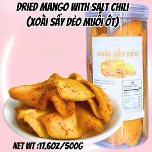 Dried Mango With Chili Salt 500g - Xoài Sấy Dẻo Muối Ớt 500g Dry Snack