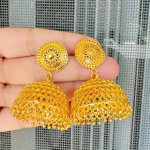 Gold plated pinjada earring