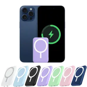 power bank portable charger power bank power bank charger magnetic power bank 5000mAh Magnetic Power Bank MagSafe Wireless Fast Charger for iPhone 12–17 Pro/Pro Max, Compact Portable Battery Pack