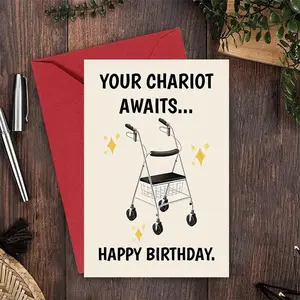 Funny Birthday Card with Envelope, Charming Birthday Greeting Card, Funny Birthday Greeting Card with Envelope, Gift for Friends, All Occasion Card - TrendyGiftUSA