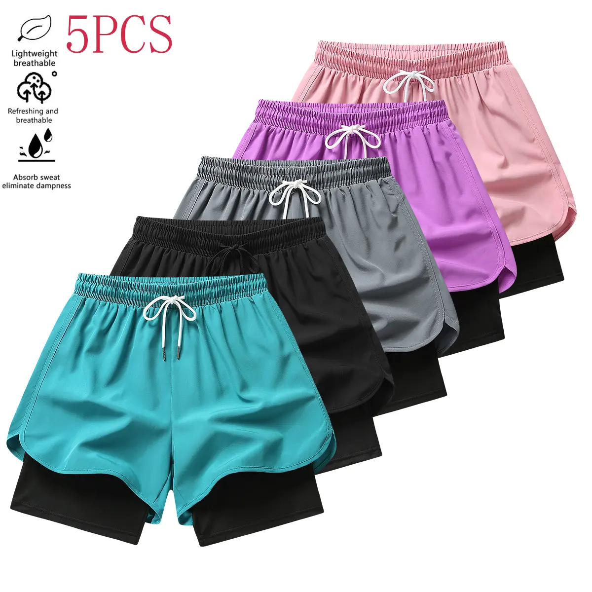 Green + Black + Gray + Purple + Pink