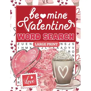Valentine's Day Word Search Large Print: An Adult Valentine Word Search Puzzles Books, Valentine's Day Word Search For Stress Relief And Relaxation Paperback – December 29, 2022