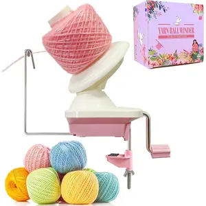 Efficient Yarn Winder for Crocheting Makes 3.5oz Yarn Cakes, Easy to Use and Install, Low Noise Yarn Ball Winder for Knitting Lover Fits Yarns Below Size 5