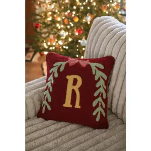 Christmas Sweater Punch Needle Pillow