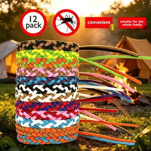 ICESEE Citronella Braided Bracelet – Summer Outdoor Essential, Boho Handmade Wristband, Fresh Botanical Scent, Festival & Camping Vibes