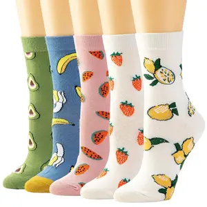5 Pairs Funny Crew Socks for Women,Fun Cozy Cute Novetly Causal Patterned Socks Set for Ladies,Grip Non-Slip Pilates Compression Sock,Christmas Party Gifts,Hand Tools Kits ﻿ ﻿