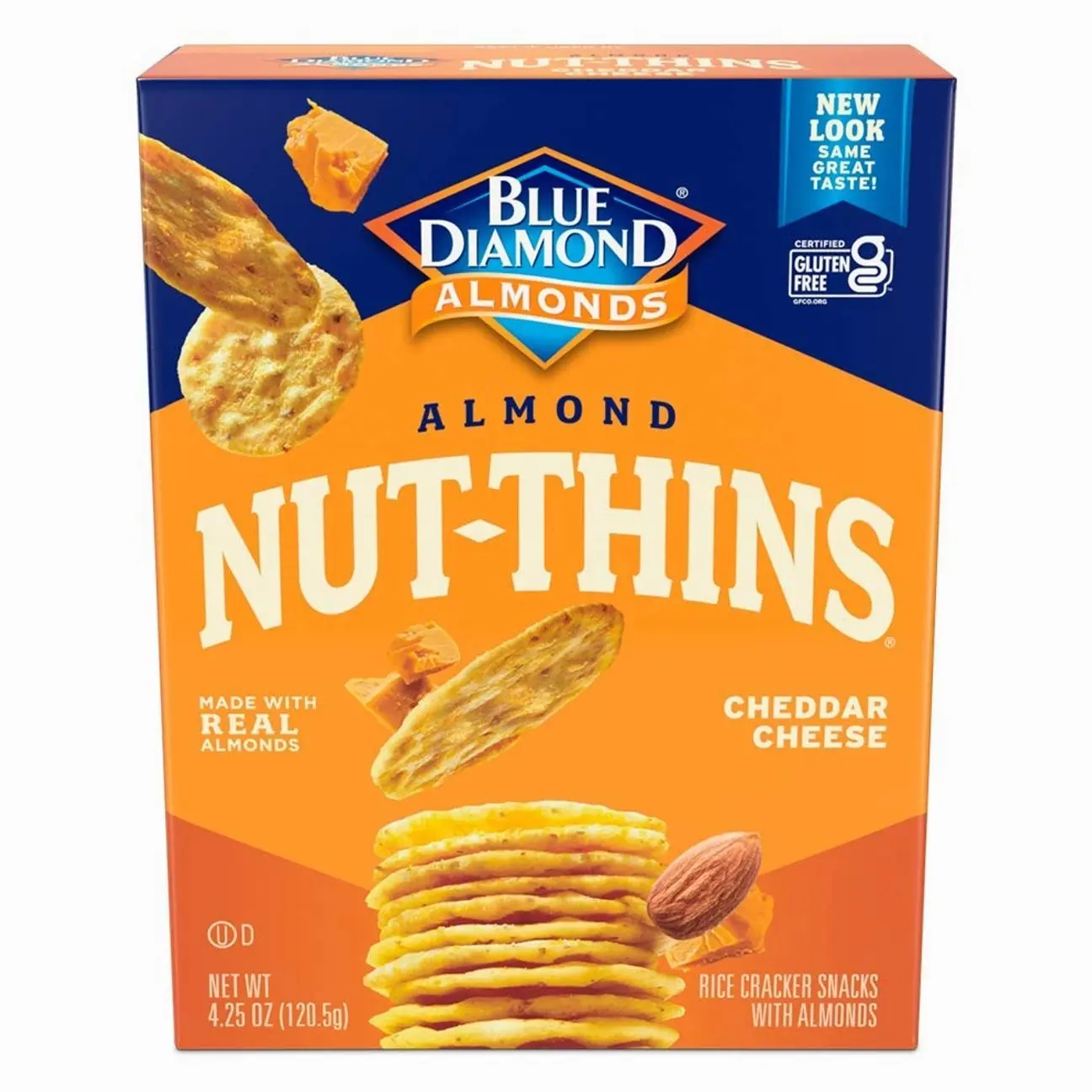 Blue Diamond Almonds Nut Thins, Cheddar Cheese, 4.25 Oz