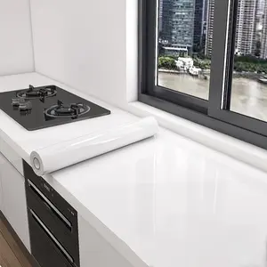 Glossy Vinyl Roll, Removable Contact Paper, Peel & Stick Wallpaper, Waterproof, Easy to Clean, Ideal for Countertops, Cabinets, Tables, Closets, Decorative Wallpaper