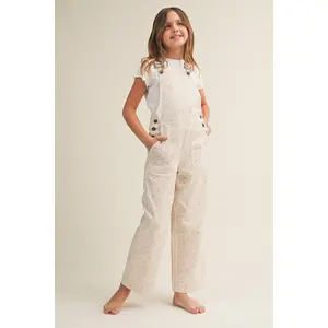 Wide Leg Cotton Overalls // ditsy floral
