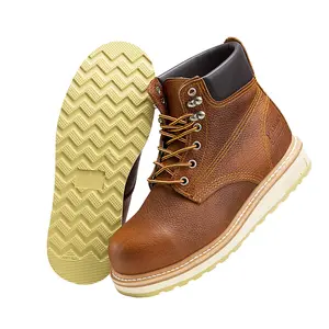 ACM613 Steel Toe Hammer Work Boot Full Grain Leather Oil and Water Resistant