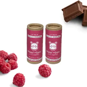 Chocolate Raspberry Lip Balm, Zerowaste, Biodegradable, Plant-Based, Handmade, Organic
