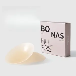 Bonas Health Adhesive Bra Pads Ultra Thin Invisible Breathable Holes Anti Exposure