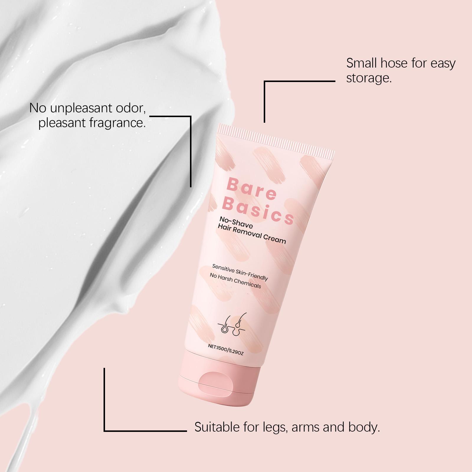 The Body Hair Removal Cream Is Gentle, Clean, Smooth And Fine. It Removes Hair From The Body Skin Without Irritation, Providing A Moist, Comfortable And Refreshing Feeling