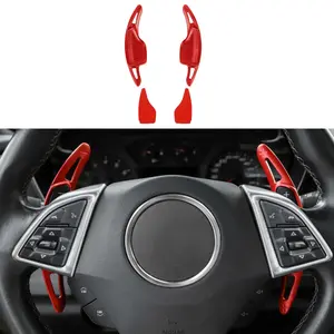 For 2017+ Chevrolet Camaro& 2014-2019 Corvette C7 Steering Wheel Shift Paddle Shifter Cover Trim Car Interior Accessories auto decoration affordable vehicle decor accessory design accessory Automotive