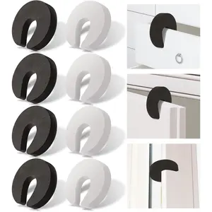 8 count Multifunctional Door Pinch Guard, Stylish Door Finger Pinch Guard,  Door Stopper That  Finger Injuries, Slamming Doors, and Keep  or Pets from Getting Locked in Rooms