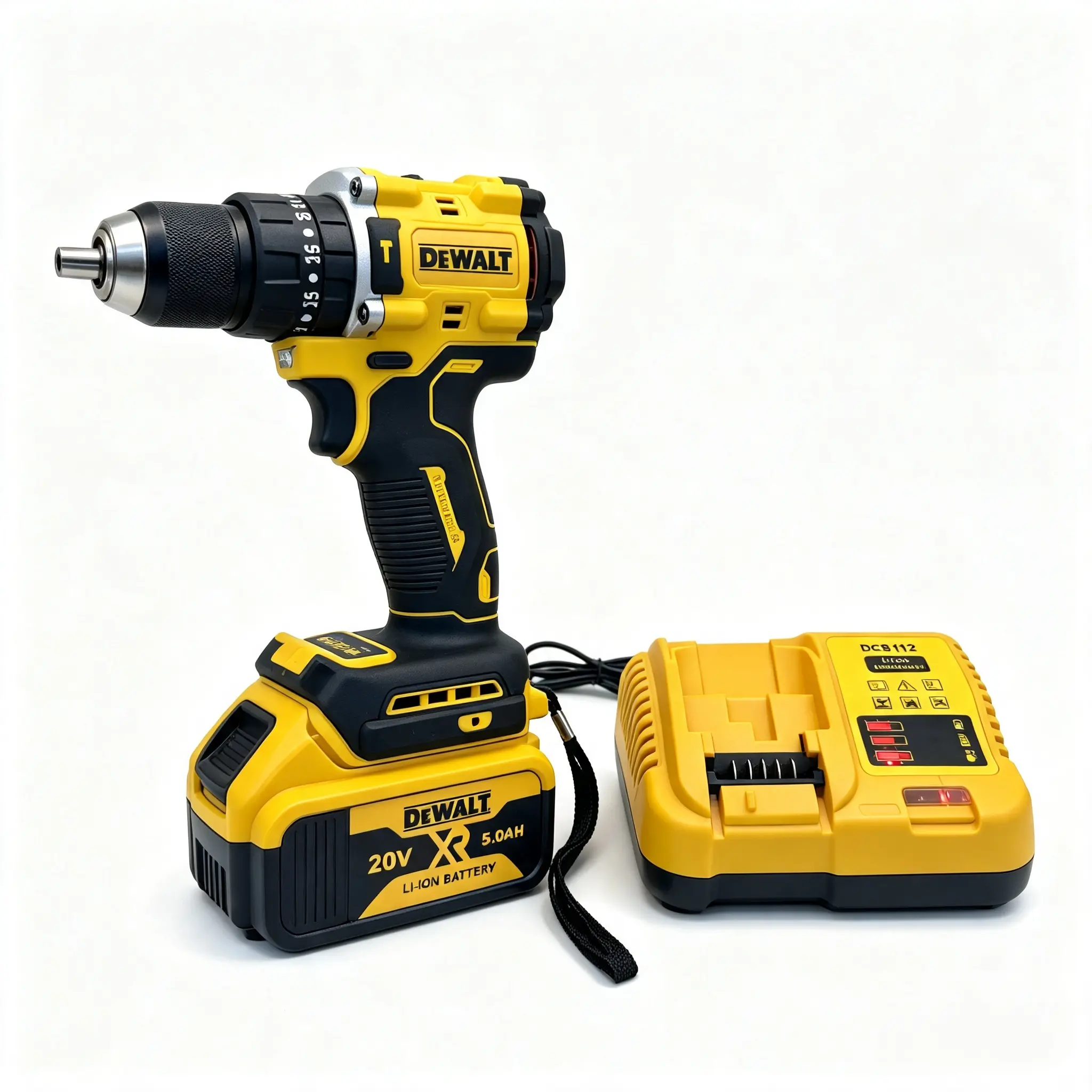 DEWAIT brushless cordless hand drill, long-lasting rechargeable lithium screwdriver, multifunctional curtain installation impact drill, woodworking drilling - portable drill