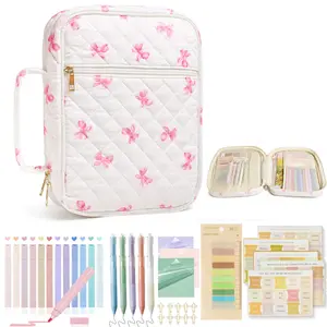 Bible Cover Case for Women,Large Bible Tote Bags Organizer Quilted Carrying Case for Girls,Bible Study Supplies Accessories Christian Gifts for Women