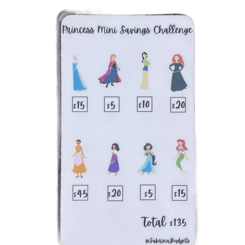 Princess Mini Savings Challenge e
