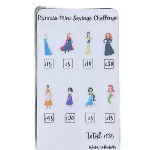 Princess Mini Savings Challenge e