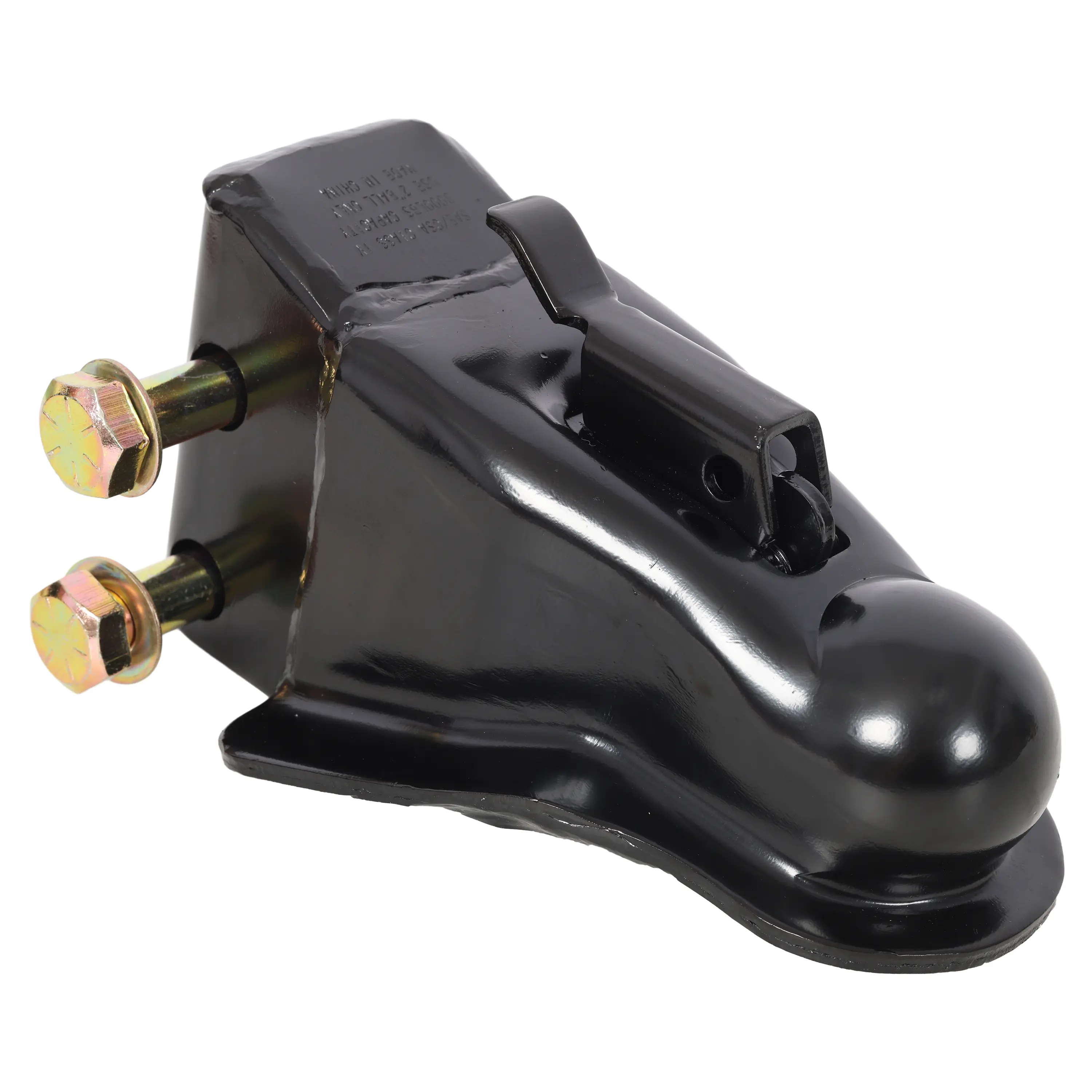 Heavy-Duty Steel Adjustable Trailer Coupler with 360° Sleeve-Lock Design, 2 In-2-5/16 In Towing Hitch (8000lb Capacity), Full Wrap-Around Locking Fit Premium Black E-Coat Protection, Smooth Latch for Boat RV, Camping & Outdoor Adventures, Wobble-Free Lock