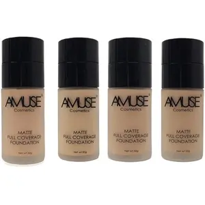 Amuse Foundation Concealer Coverage Makeup Matte Buff Cosmetic
