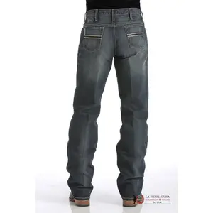 Cinch Jean White Label Relaxed Mid Rise Straight Leg Dark Stone- MB92834019