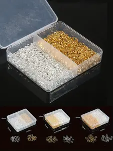 1000/800/600/400pcs gold and silver jump ring separation ring connector ring, used for making necklaces, bracelets, earrings, connecting rings, handmade pendants, jewelry, keychains, handmade accessories, Diy jewelry accessories, New Year gifts